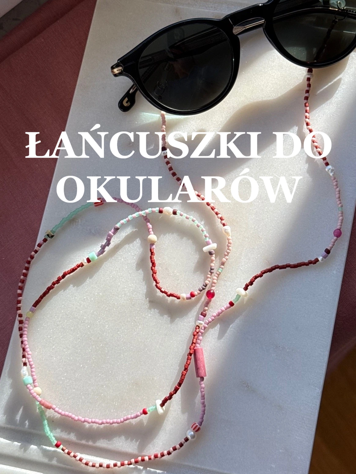 lancuszki troczki do okularow